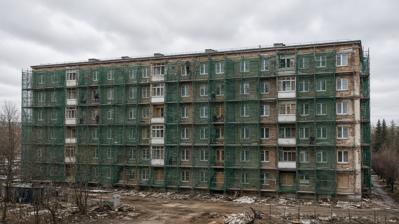 Ремонт фасада многоквартирного дома